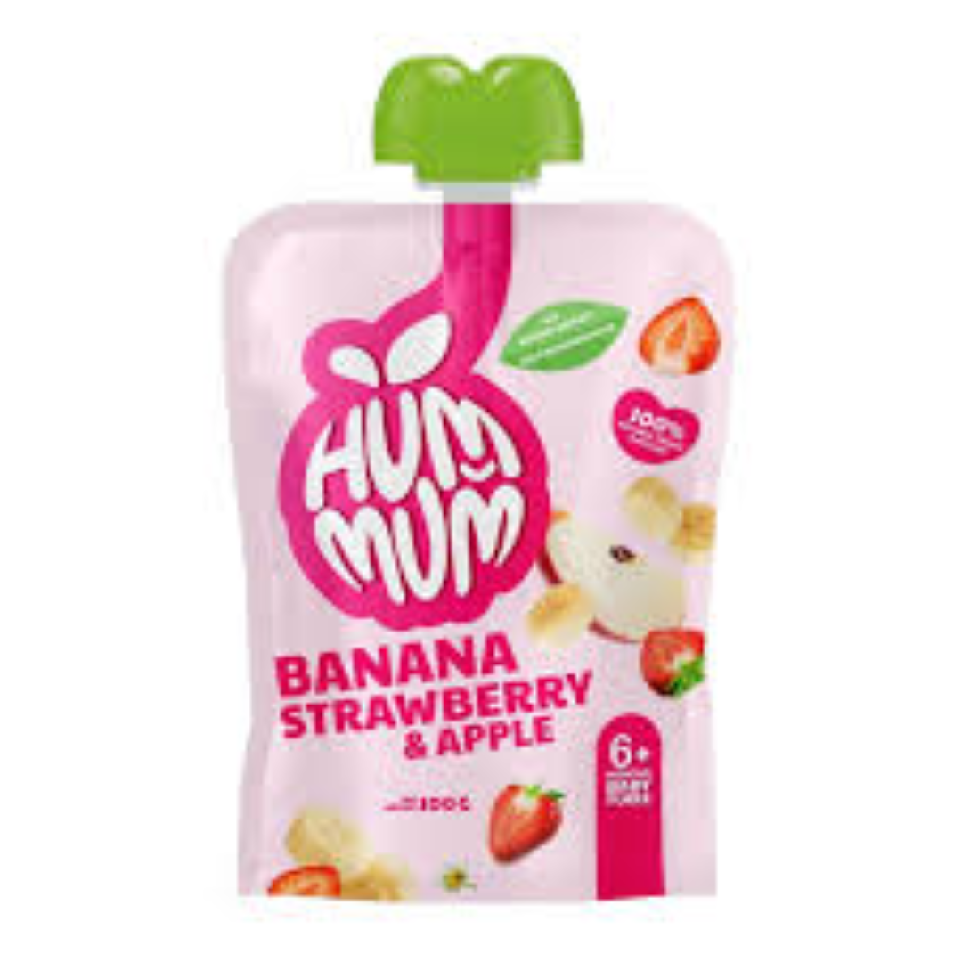 HUMMUM BANANA,STRAWBERRY B APPLE 100G